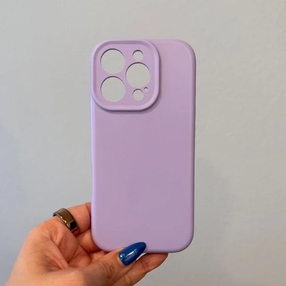 PURPLE SILICONE IPHONE 16 PRO CASE - Picture 2 of 3